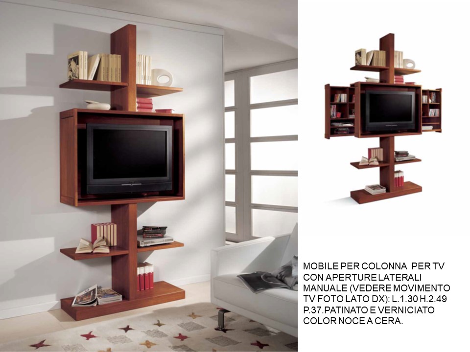 Mobile Per Colonna Per Tv Con Aperture Laterali Manuale N 2 C Eu De Falegnameria Chiola